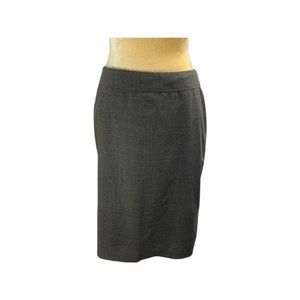 Ann Taylor Skirt Grey Fully Lined Rayon Mix SZ 4
